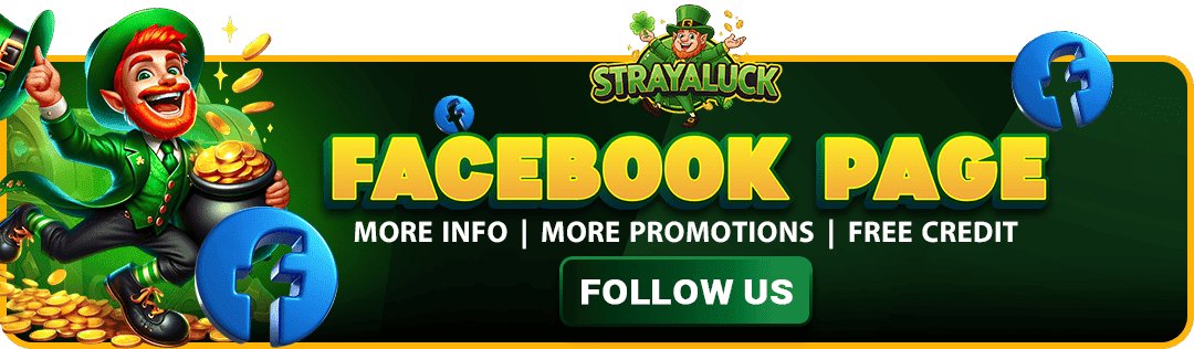 Follow the StrayaLuck Facebook page
